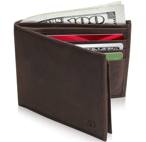 men's front pocket leather wallet